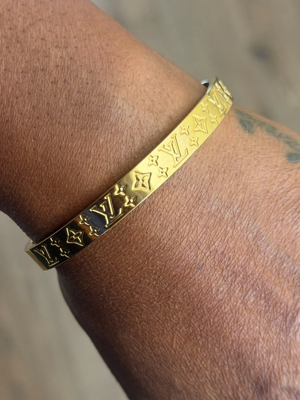 Inspired Monogram Bangle Bracelet